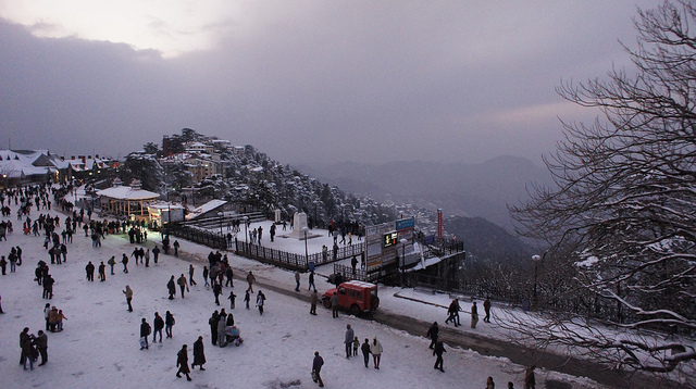 Snow Capped Shimla Himachal Pradesh